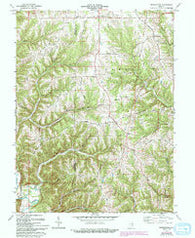 Bennington Indiana Historical topographic map, 1:24000 scale, 7.5 X 7.5 Minute, Year 1971