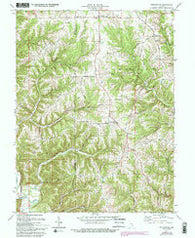Bennington Indiana Historical topographic map, 1:24000 scale, 7.5 X 7.5 Minute, Year 1971