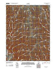 Bennington Indiana Historical topographic map, 1:24000 scale, 7.5 X 7.5 Minute, Year 2010