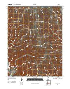 Bennington Indiana Historical topographic map, 1:24000 scale, 7.5 X 7.5 Minute, Year 2010