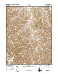 Bennington Indiana Historical topographic map, 1:24000 scale, 7.5 X 7.5 Minute, Year 2013