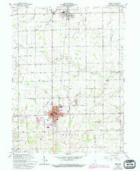 Berne Indiana Historical topographic map, 1:24000 scale, 7.5 X 7.5 Minute, Year 1962