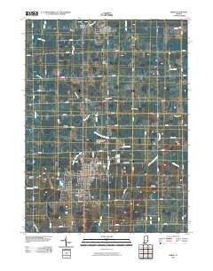 Berne Indiana Historical topographic map, 1:24000 scale, 7.5 X 7.5 Minute, Year 2010