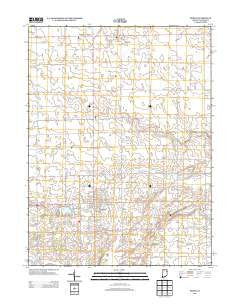 Berne Indiana Historical topographic map, 1:24000 scale, 7.5 X 7.5 Minute, Year 2013