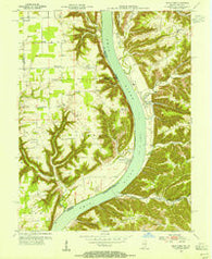 Bethlehem Indiana Historical topographic map, 1:24000 scale, 7.5 X 7.5 Minute, Year 1953