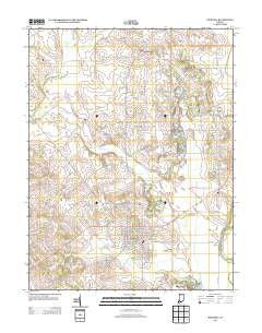 Bicknell Indiana Historical topographic map, 1:24000 scale, 7.5 X 7.5 Minute, Year 2013