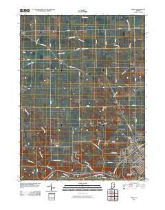 Bippus Indiana Historical topographic map, 1:24000 scale, 7.5 X 7.5 Minute, Year 2010