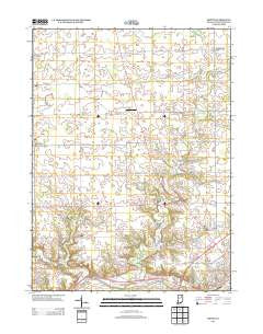Bippus Indiana Historical topographic map, 1:24000 scale, 7.5 X 7.5 Minute, Year 2013