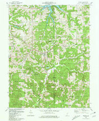 Birdseye Indiana Historical topographic map, 1:24000 scale, 7.5 X 7.5 Minute, Year 1980