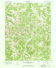 Birdseye Indiana Historical topographic map, 1:24000 scale, 7.5 X 7.5 Minute, Year 1957
