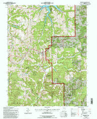 Birdseye Indiana Historical topographic map, 1:24000 scale, 7.5 X 7.5 Minute, Year 1993