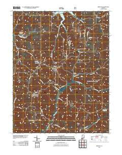 Birdseye Indiana Historical topographic map, 1:24000 scale, 7.5 X 7.5 Minute, Year 2010
