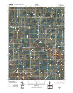 Blaine Indiana Historical topographic map, 1:24000 scale, 7.5 X 7.5 Minute, Year 2010