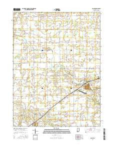 Blaine Indiana Current topographic map, 1:24000 scale, 7.5 X 7.5 Minute, Year 2016
