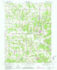 Blocher Indiana Historical topographic map, 1:24000 scale, 7.5 X 7.5 Minute, Year 1968