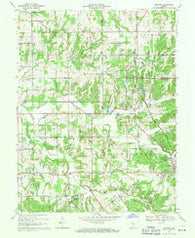 Blocher Indiana Historical topographic map, 1:24000 scale, 7.5 X 7.5 Minute, Year 1968