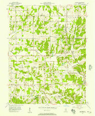 Blocher Indiana Historical topographic map, 1:24000 scale, 7.5 X 7.5 Minute, Year 1956