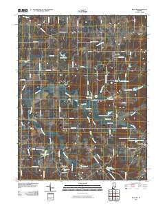 Blocher Indiana Historical topographic map, 1:24000 scale, 7.5 X 7.5 Minute, Year 2010