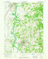 Bloomfield Indiana Historical topographic map, 1:62500 scale, 15 X 15 Minute, Year 1908