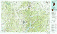 Bloomington Indiana Historical topographic map, 1:100000 scale, 30 X 60 Minute, Year 1986