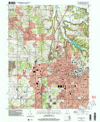 Bloomington Indiana Historical topographic map, 1:24000 scale, 7.5 X 7.5 Minute, Year 1998