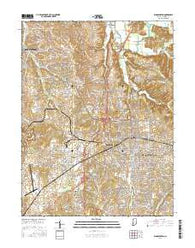 Bloomington Indiana Current topographic map, 1:24000 scale, 7.5 X 7.5 Minute, Year 2016