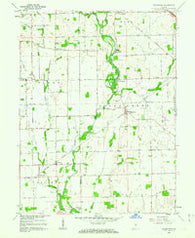 Boggstown Indiana Historical topographic map, 1:24000 scale, 7.5 X 7.5 Minute, Year 1962