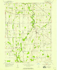 Boggstown Indiana Historical topographic map, 1:24000 scale, 7.5 X 7.5 Minute, Year 1953