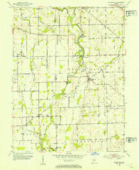 Boggstown Indiana Historical topographic map, 1:24000 scale, 7.5 X 7.5 Minute, Year 1953