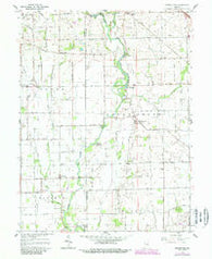 Boggstown Indiana Historical topographic map, 1:24000 scale, 7.5 X 7.5 Minute, Year 1962
