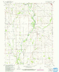 Boggstown Indiana Historical topographic map, 1:24000 scale, 7.5 X 7.5 Minute, Year 1962