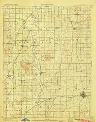 Boonville Indiana Historical topographic map, 1:62500 scale, 15 X 15 Minute, Year 1902
