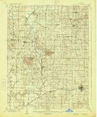 Boonville Indiana Historical topographic map, 1:62500 scale, 15 X 15 Minute, Year 1902
