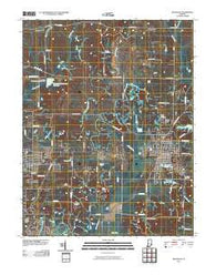 Boonville Indiana Historical topographic map, 1:24000 scale, 7.5 X 7.5 Minute, Year 2010
