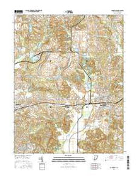 Boonville Indiana Current topographic map, 1:24000 scale, 7.5 X 7.5 Minute, Year 2016