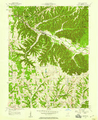 Borden Indiana Historical topographic map, 1:24000 scale, 7.5 X 7.5 Minute, Year 1957