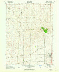 Boswell Indiana Historical topographic map, 1:24000 scale, 7.5 X 7.5 Minute, Year 1962