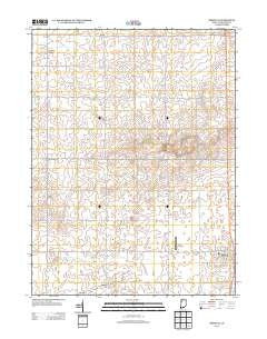 Boswell Indiana Historical topographic map, 1:24000 scale, 7.5 X 7.5 Minute, Year 2013