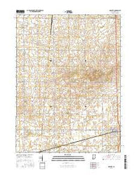 Boswell Indiana Current topographic map, 1:24000 scale, 7.5 X 7.5 Minute, Year 2016