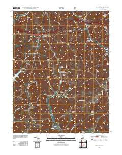 Branchville Indiana Historical topographic map, 1:24000 scale, 7.5 X 7.5 Minute, Year 2010