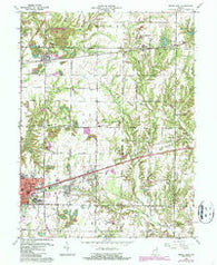 Brazil East Indiana Historical topographic map, 1:24000 scale, 7.5 X 7.5 Minute, Year 1960