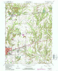 Brazil East Indiana Historical topographic map, 1:24000 scale, 7.5 X 7.5 Minute, Year 1960