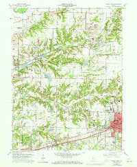 Brazil West Indiana Historical topographic map, 1:24000 scale, 7.5 X 7.5 Minute, Year 1960