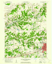 Brazil West Indiana Historical topographic map, 1:24000 scale, 7.5 X 7.5 Minute, Year 1960