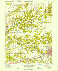 Brazil West Indiana Historical topographic map, 1:24000 scale, 7.5 X 7.5 Minute, Year 1950