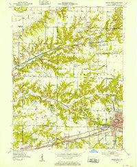 Brazil West Indiana Historical topographic map, 1:24000 scale, 7.5 X 7.5 Minute, Year 1950