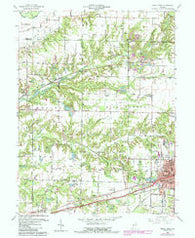 Brazil West Indiana Historical topographic map, 1:24000 scale, 7.5 X 7.5 Minute, Year 1960