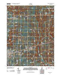 Brazil East Indiana Historical topographic map, 1:24000 scale, 7.5 X 7.5 Minute, Year 2010