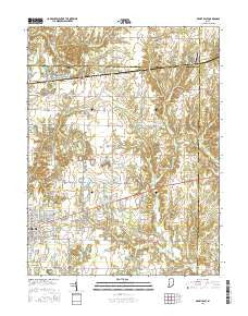 Brazil East Indiana Current topographic map, 1:24000 scale, 7.5 X 7.5 Minute, Year 2016