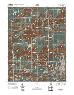 Brazil West Indiana Historical topographic map, 1:24000 scale, 7.5 X 7.5 Minute, Year 2010